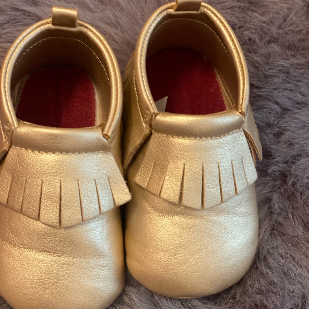 Gold Target Baby Mocs